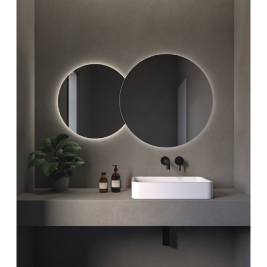 Κρεμαστός Καθρέπτης Double Eye 117X70 εκ. με Led Κρεμαστός Καθρέπτης Double Eye 117X70 εκ. με Led